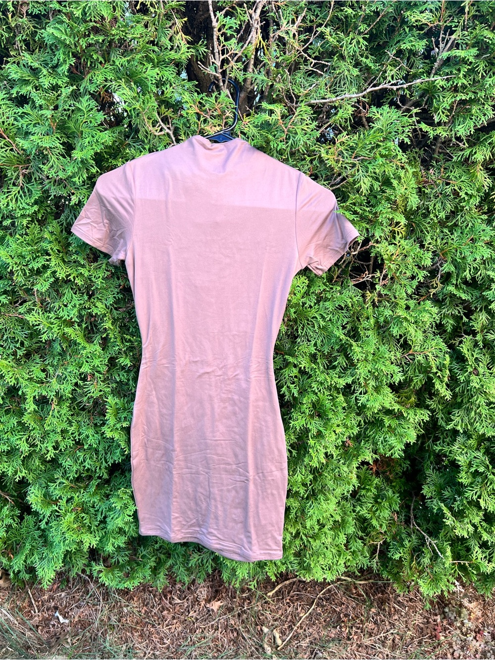 Women’s Taupe Short Sleeve Bodycon Dress